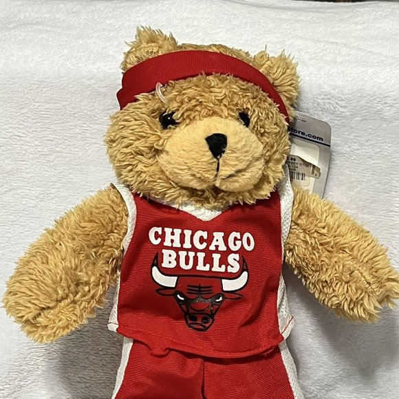Chicago Bulls good stuff NBA Store Teddy bear 2011 13.5” Long With tags Plush - Picture 7 of 7